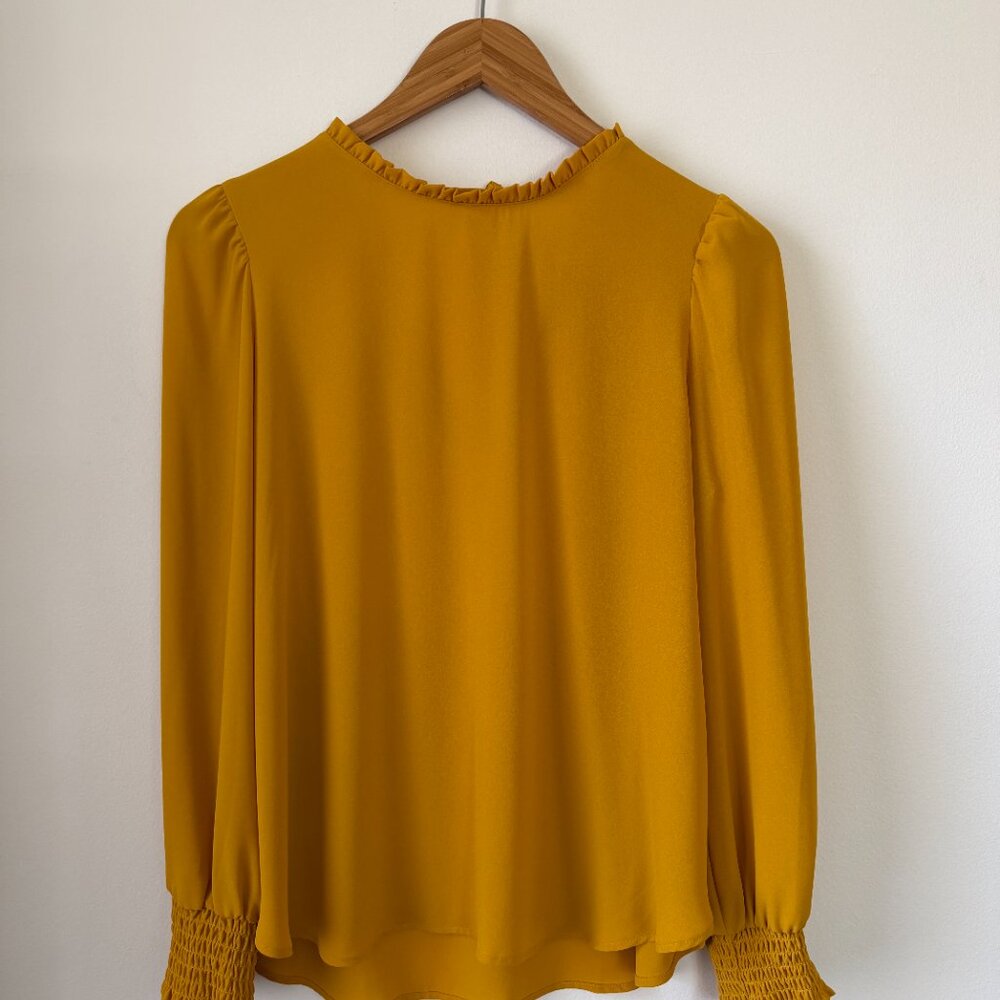 LOFT Petites Blouse with Tie Back - Picture 2 of 7